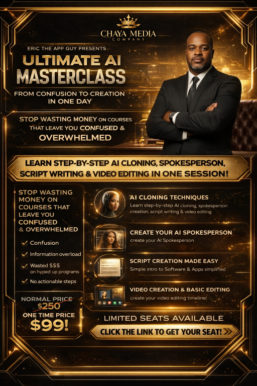 AI Masterclass Flyer